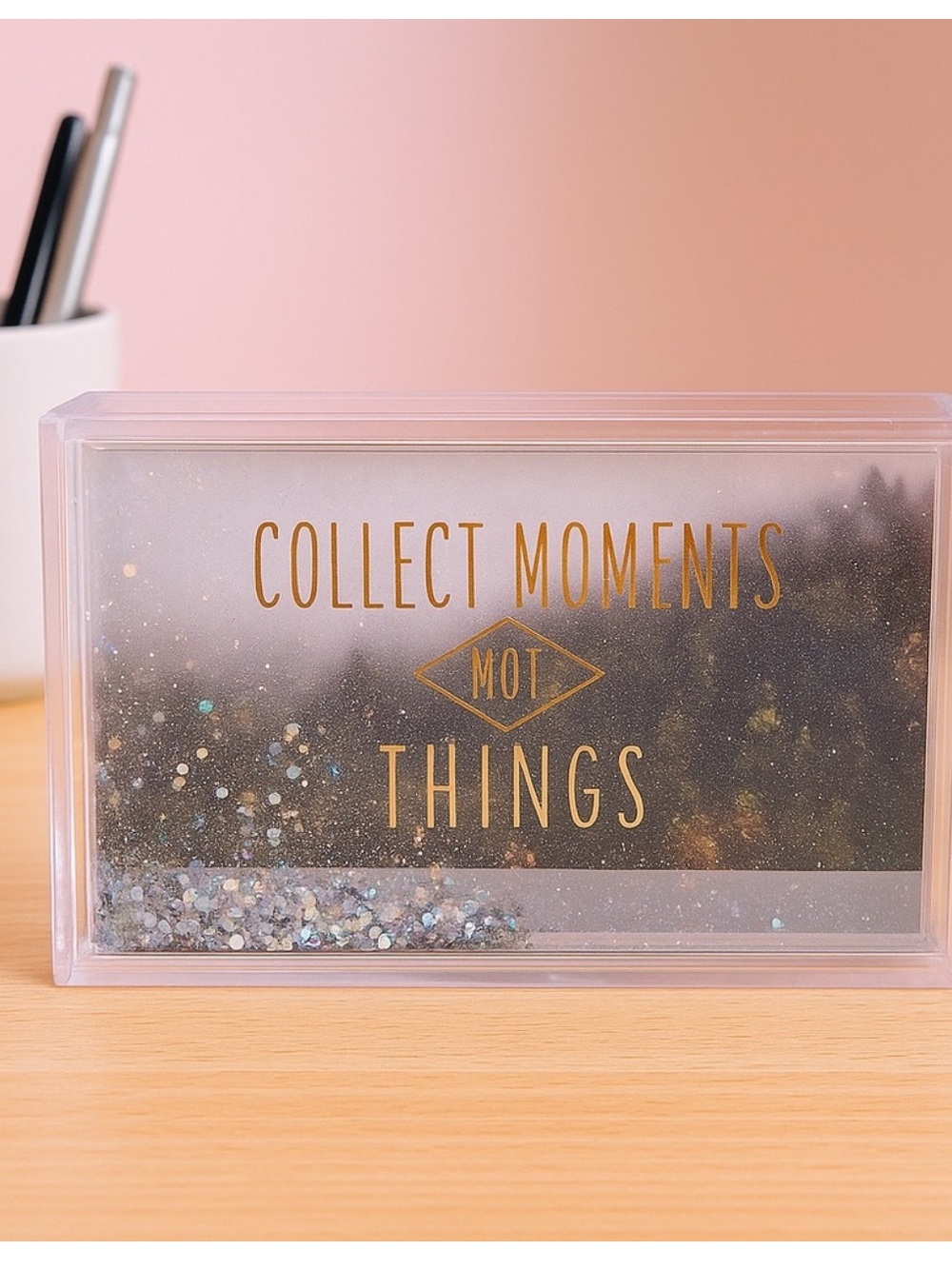 Clear Glitter 4x6 Photo Frame Shakeable Floating Confetti Picture Frame